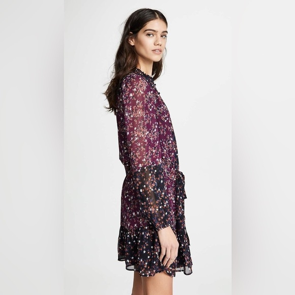 PAIGE | Sonoma floral front button silk dress | size small - Picture 1 of 12